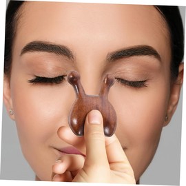 VICASKY 2pcs Face Acupoint Massager Nose Scraping Tools for Relaxation and Compact Design for Home Travel Use for Family and Friends