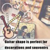 LJFEA 2 pcs Creative Bright Colour Musical Instrument Key Ring