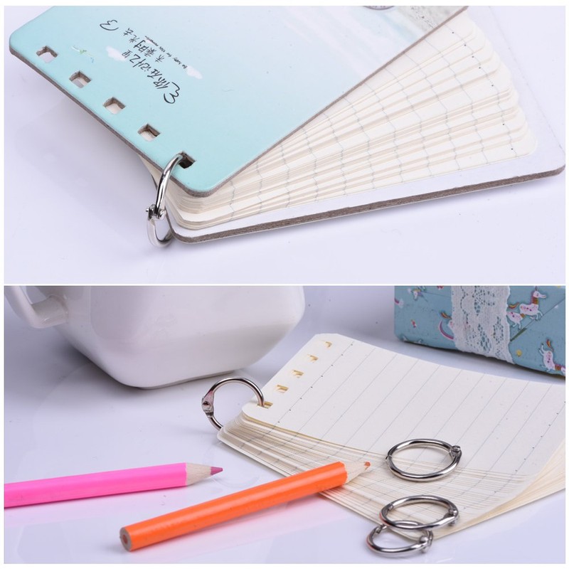 1" & 0.75" Bookbinding Rings Silver Pack of 100