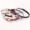 Leather Wrap Bracelet Black Leather Cuff Bracelet Heart Leather Bracelet