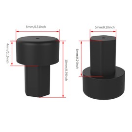 Gopayia Grate Rubber Feet Replaces W10919249 SDA-00189300 Stove Gate HP Rubber Bumper for Kitchen Aid for Jenn Air Gas Range Burners Cooktop Grills, 10 Pack