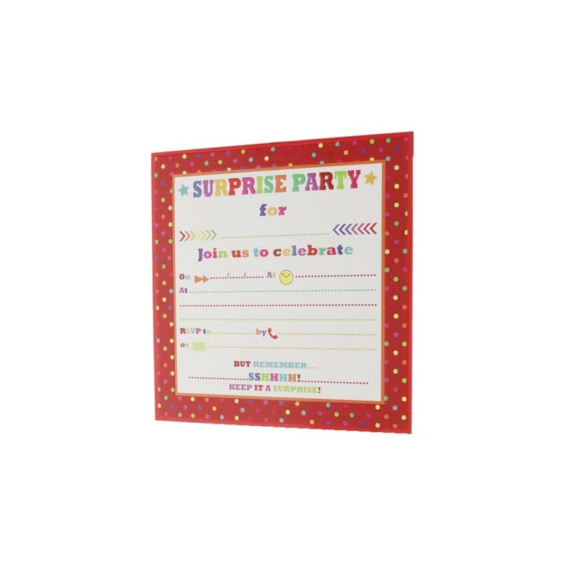 4Ucards 10x Surprise Party Invitations Join us to Celebrate -