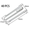40 PCS Metal Curtain Pleat Hooks