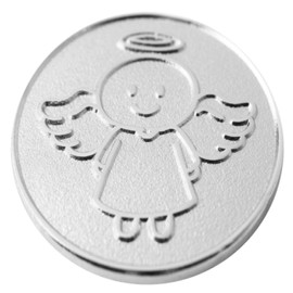 Paul & Lilli Angel Greetings – I'm sorry guardian angel – lucky coin smiling Paul silver – sorry lucky charm talisman angel trouser pocket coin chip
