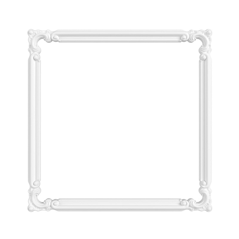 HEXIM Stucco Decoration Made of HDPS/PU White - Stucco Frame