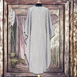 190cm hair perm hair treatment big size large cut hair salon barber shop cape D. black stripe 1 piece / 190cm 헤어펌 헤어트리트먼트 빅 사이즈 큰 커트보 미용실 바버샵 케이프 D. 블랙 스트라이프 1개