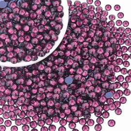 TINKRSTUFF 4000Pcs Hotfix Rhinestones for Clothing, Amethyst SS10 Iron On Flatback Glass Gems,Bedazzler Crystals Rhinestones for Crafting Clothes Hats Shoes Fabric Bedazzling Decor Nail Art