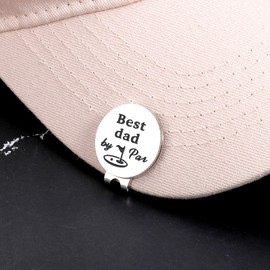 Fathers Day Gift from Daughter Son Wife First Fathers Day Gift for New Dad to Be Golf Ball Markers Hat Clip Birthday Gifts for Dad Stepdad Best Dad Ever Gifts Christmas Valentines Day Gifts for Him