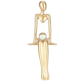 Gold Decor Sitting Statue Resin Collectible Abstract Art Sculpture Desk Sculpture Table Decor for Home Decoration