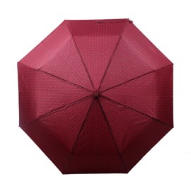 33052 Automatic Pocket Umbrella Diameter 100 cm / Umbrella with Oval Design / Unisex, red