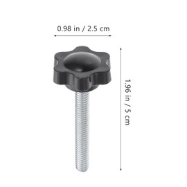 ULTECHNOVO Clamping Screw Knob Patio Swing Parts Handle Clamping Knobs Patio Umbrella Parts Star Knobs Thread Clamping Knob Handle Umbrella Stand Parts Screws for Plastic Track Parasol Abs