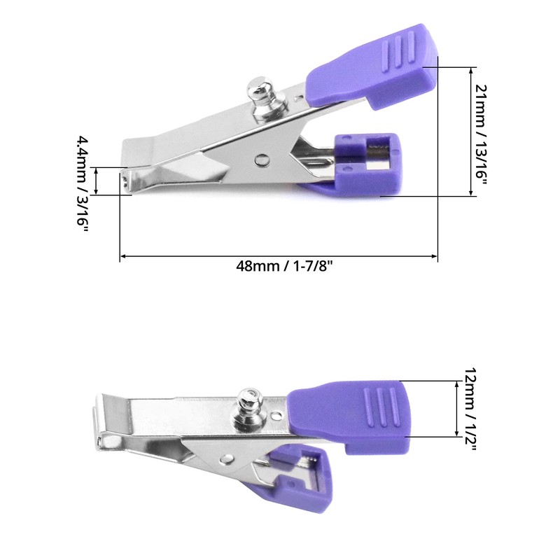 QWORK Veterinary Electrode Clip, 5 Pack Universal Accurate EKG/ECG Limb
