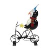Metal Decorative Figure with Bicycle Penguin