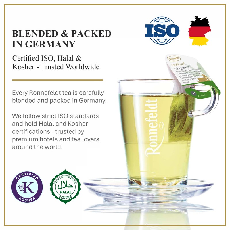 Ronnefeldt LeafCup Morgentau® – Loose Leaf Flavoured Green Tea with