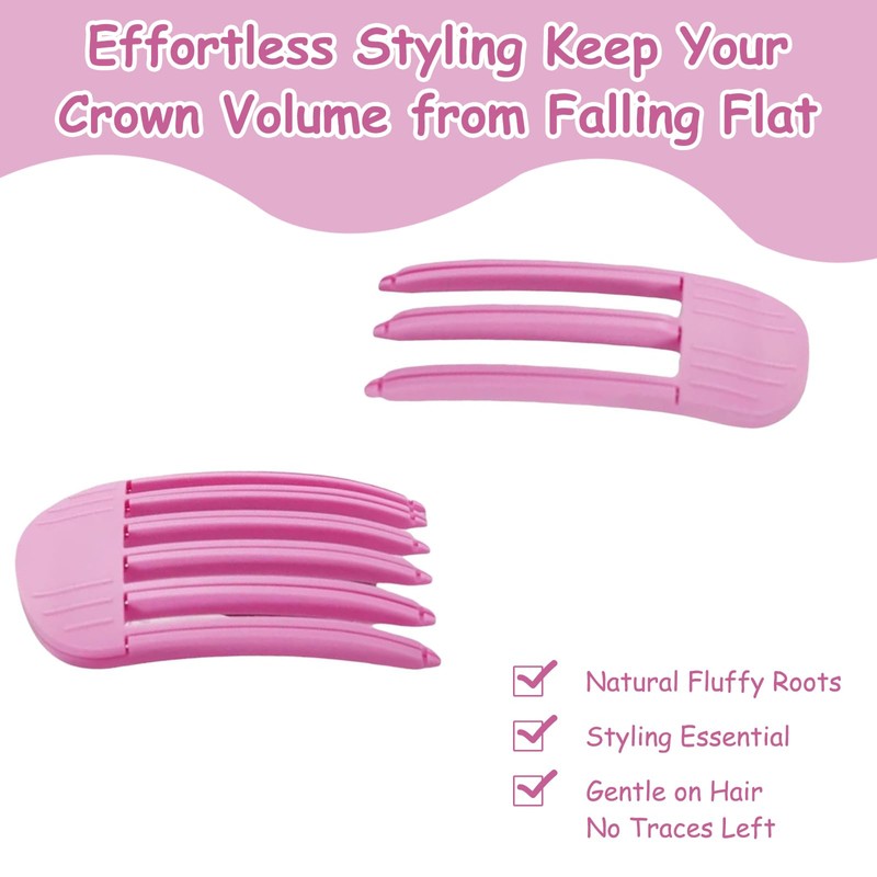 Pack of 3 Upgrade Hair Root Lifting Combs Set Volume