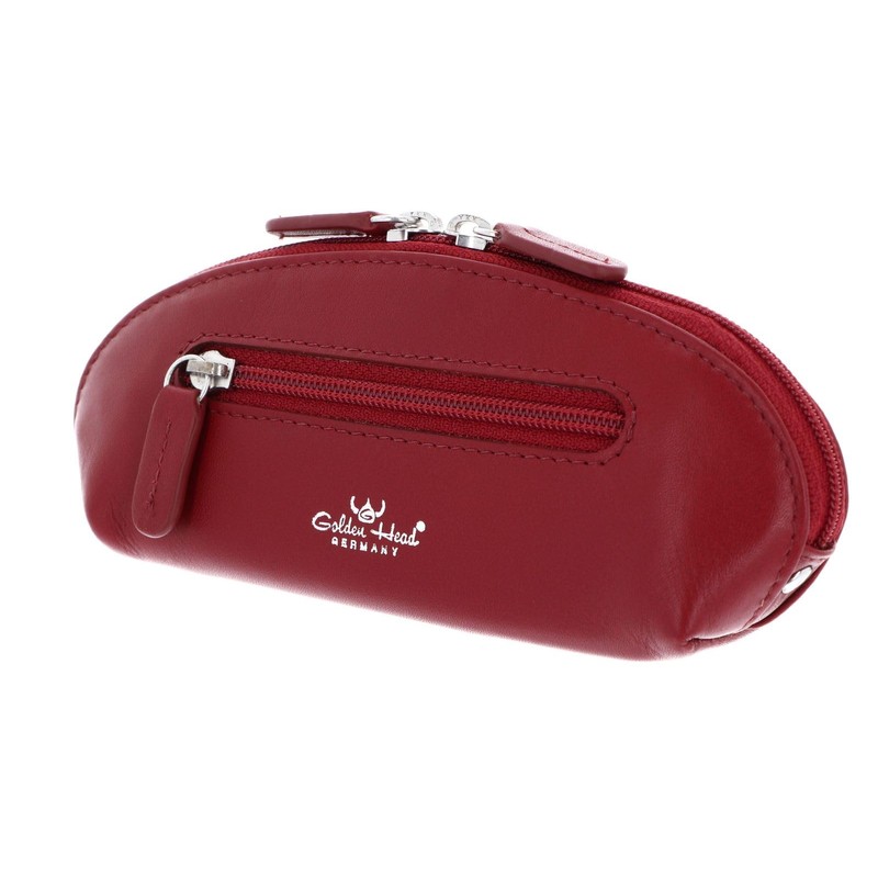 Golden Head Polo Zipped Key Case, red, Unit size, Elegant
