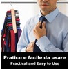 IPEA Elegant Wooden Tie Holder with 20 Bars - Minimal