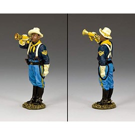King & Country Toy Soldiers The Real West TRW117 Buffalo Soldier Bugler 1:30 Scale Pewter