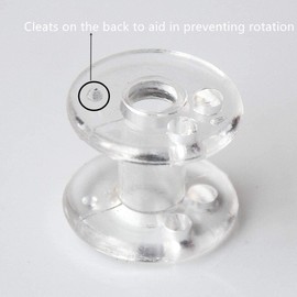 Cutelec 10 PCS Pleated Shade Hold Downs Spool Tensioner with Cleats on The Back Window Covering Hardware Cord Retainer Spool for RV Shades