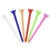 50x Golf Tees Zero Friction 70mm Assorted Colors Plastic Wedge