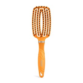 Artero Ge-Bion 17 Flexible Detangling Hair Brush for Women, Men and Children, Ionic, Reduces Static Electricity, Orange