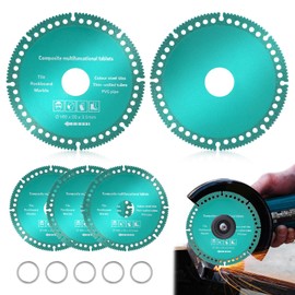 5 Pack Indestructible Disc for Angle Grinder, 4inch/ 10cm Multifunctional Cutting Saw Blade 2.0 - Cut Everything in Seconds, Applies to Wood, Plastic, Metal, and Stone Ceramics