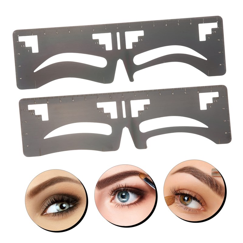 Beavorty 5sets Eyebrow Tint Shaping Tool Stencil Kit Ruler for