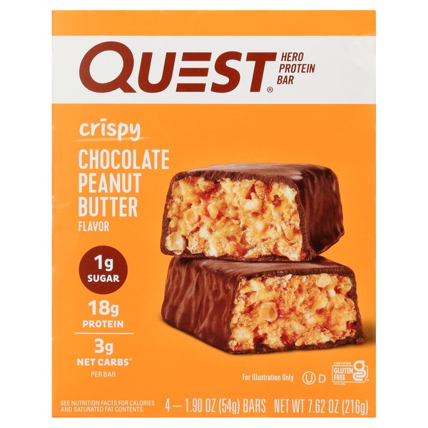 Crispy Protein Bar, Chocolate Peanut Butter, 18g Protein, Gluten Nutrition