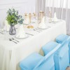 Ascoza 6 Pack Blue Mist Spandex Folding Chair Covers in