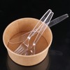 MOACOCK 150 Pcs Clear Plastic Silverware, Heavy Weight Plastic Forks