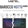Mistel MD770RGB BT Wireless Split Mechanical Keyboard with Cherry MX