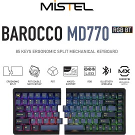 Mistel MD770RGB BT Wireless Split Mechanical Keyboard with Cherry MX Switch - Cherry MX Red