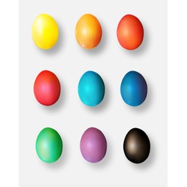 Pysanky Easter Eggs Decorating Dyes, Set of 9, Powder Form, Non Edable, Multicolor