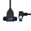 chenyang Printer Cable,USB 3.0 Type B Male to Female 90