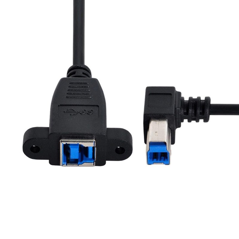chenyang Printer Cable,USB 3.0 Type B Male to Female 90