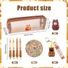 Capybara Pencil Case Kit,57Pcs Capybara Stationery Set School Pencil Pouch