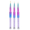 3Pcs Nail Liner Brush Lid Gradient UV Gel Pattern Drawing