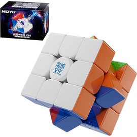CuberShop Moyu WRM V10 20-Magnet MagLev Ball Core (UV Coated) Stickerless 3x3 Speed Cube, moyu WeiLong WR M V10 20 Magnets Magnetic+MagLev+Ball Core 3x3 UV, WRM 2024 (Magic Clothes Top Version)
