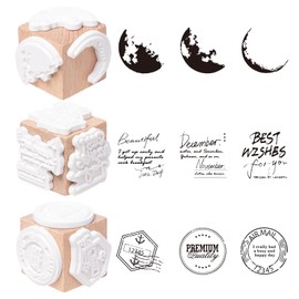 Pilikoll 3 Stück DIY Holz Gummistempel Buchstaben Stempel Set Alphabet Holzstempel Buchstaben Vintage Holzstempel für Scrapbooking, Bullet Journals, Kartenherstellung, Kunsthandwerk