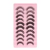 10 Pares de Pestañas Postizas, DD Curl Look Wispy Cat