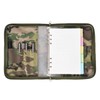 Army Military Notebook Cover With 6 Ring Binder, Padfolio With