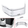 Unbranded Motor Chrome Front Fender Skirt Flame For Harley Electra