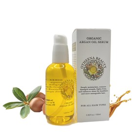 OTHEENA BEAUTY Argan Oil Hair Serum, 100% Pure Argan Oil for Frizzy Control Dry Damage, Repair, Shine Smoothing Strengthening & Nourishing, 3.38 Fluid Ounces