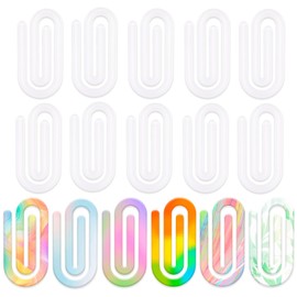 JHGCVX 16 Pcs Sublimation Blanks Paper Clips,4 x 2 Inch Jumbo Acrylic Sublimation Paperclips for DIY Thermal Transfer Designs,Gifts,Home,Office,School Crafts Supplies