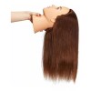 Hairingrid Maniqui Cabeza Cabello Natural Castaño Oscuro 55cm Hairingri