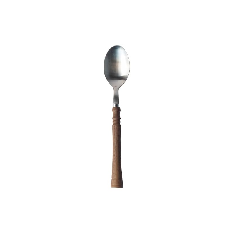 Takakuwa Metal Turning Wood Cutlery, Natural Dinner Spoon 410897