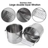 Artist Brush Washer Bucket Double Layer Filtration Basin Portable Stainless