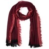 styleBREAKER broad XXL scarf, with short fringes all around, striped