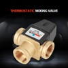 3 Way DN20 Female Thread Brass Thermostatic Mixing Valve for