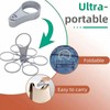 6 Cups Portable & Foldable Cup Carrier Holder with Handle,Super